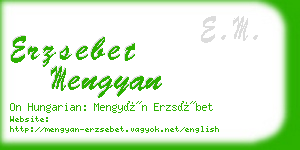 erzsebet mengyan business card